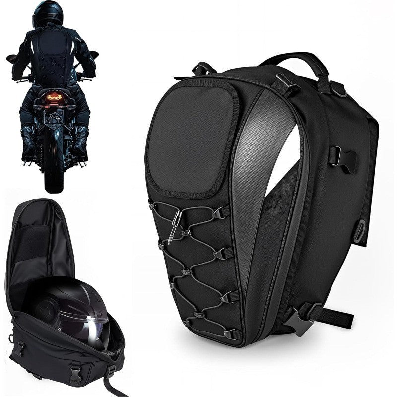 Helmet Large Capacity Cycling Waterproof Rear Bag
