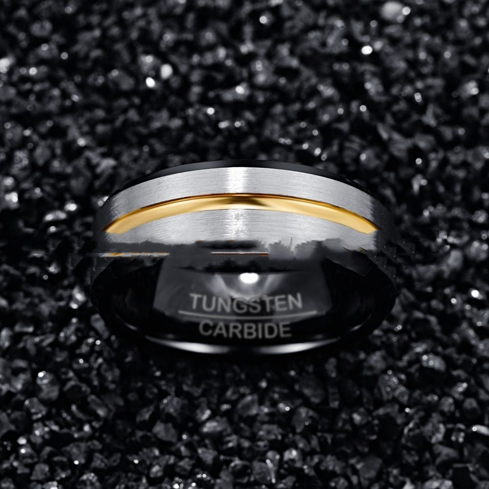 Frosted Surface Tungsten Ring