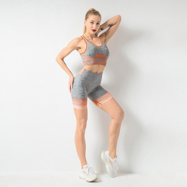 Fitness Vest Bra Hip Lifting Tight Yoga Shorts