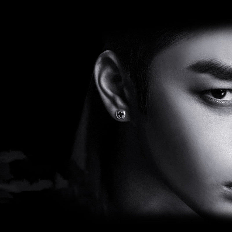 Retro Cross Screw Earrings