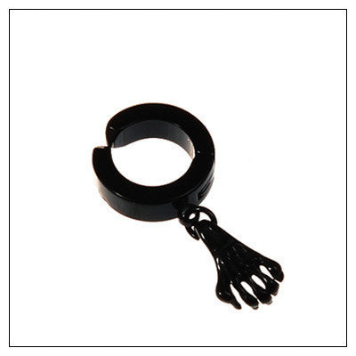 Tassel Black Earrings