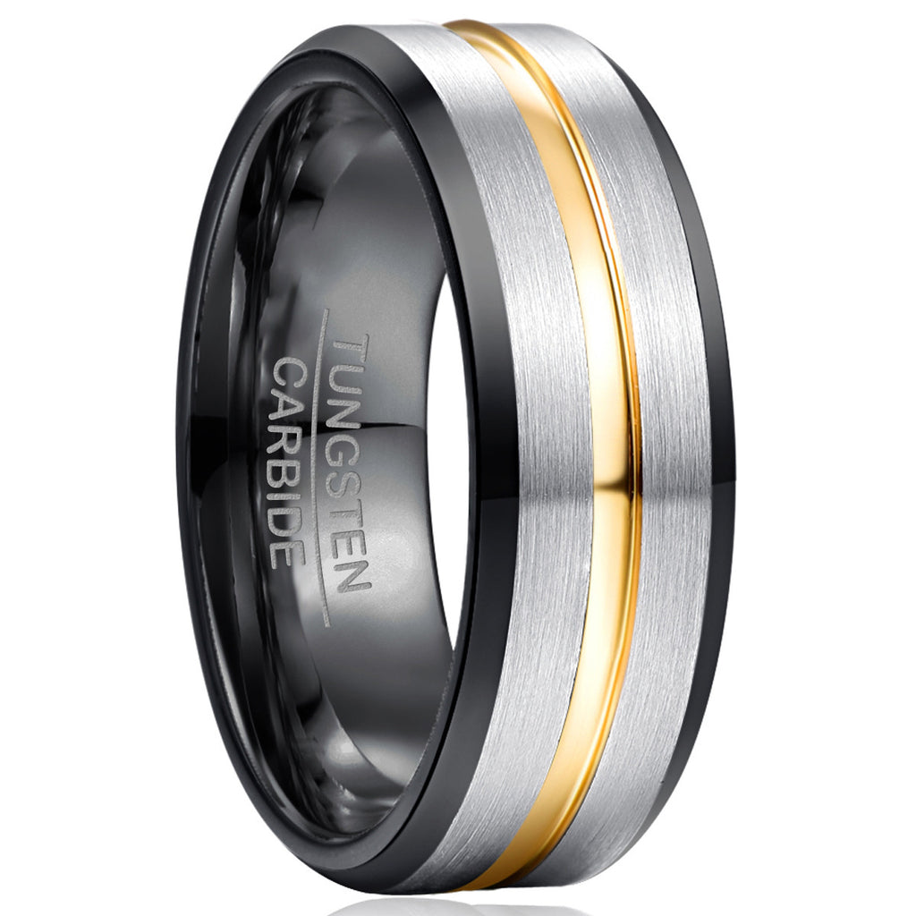 Frosted Surface Tungsten Ring