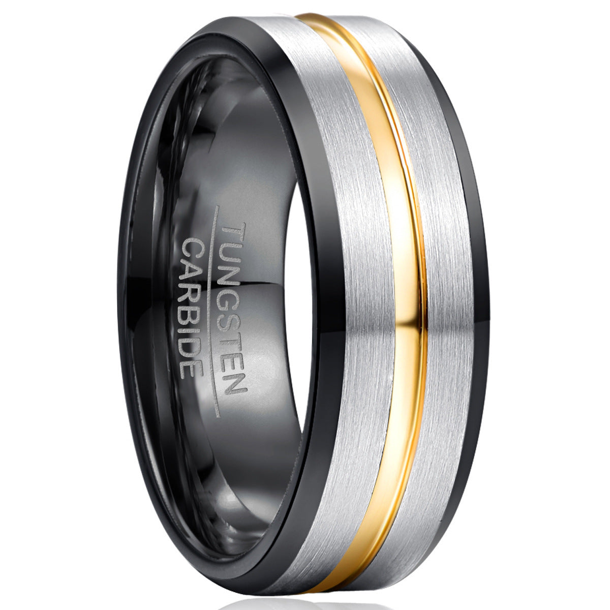 Frosted Surface Tungsten Ring