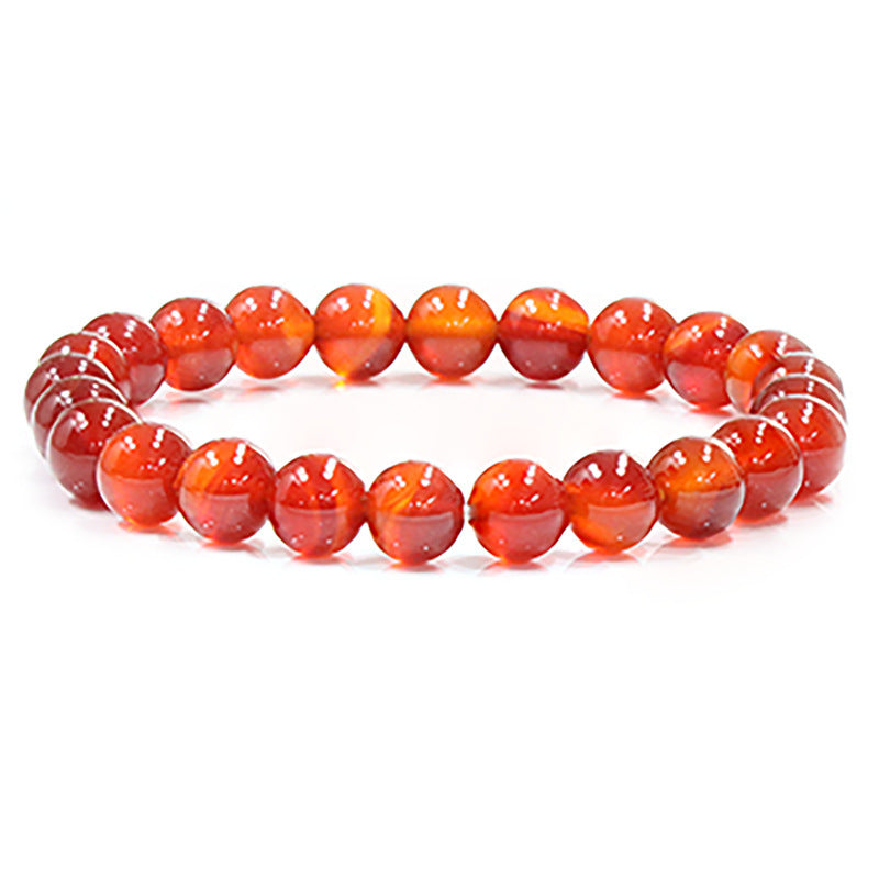 Natural Stone Beaded Elastic Bracelet