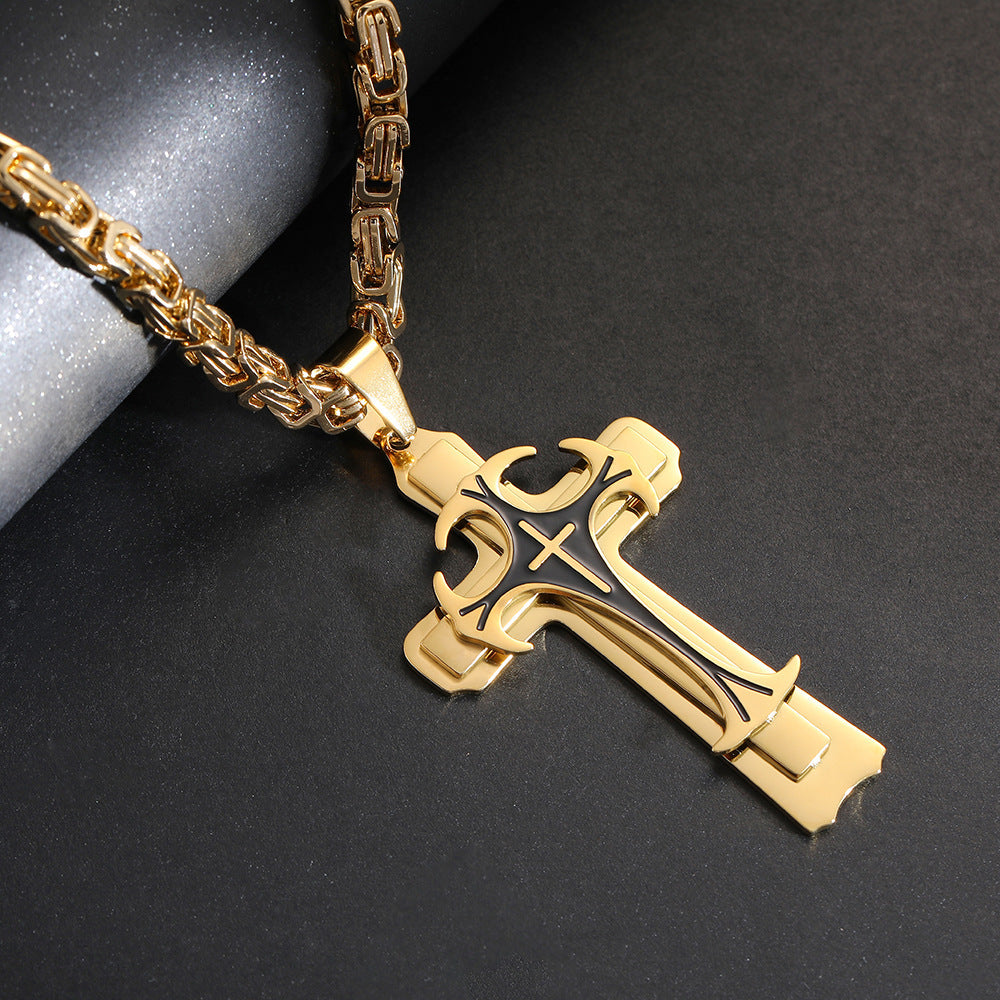 Trinity Latin Cross Necklace