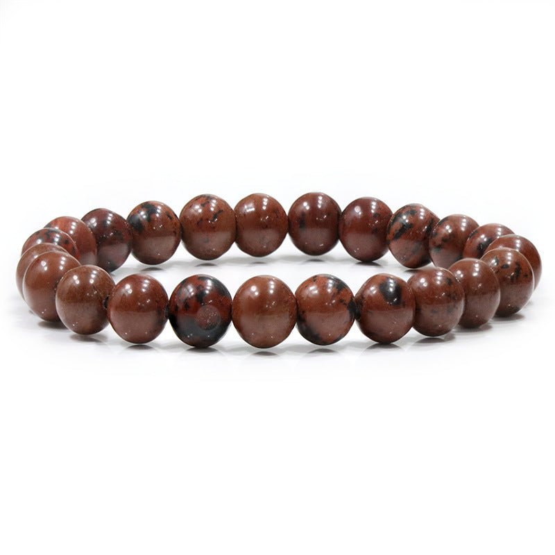 Natural Stone Beaded Elastic Bracelet