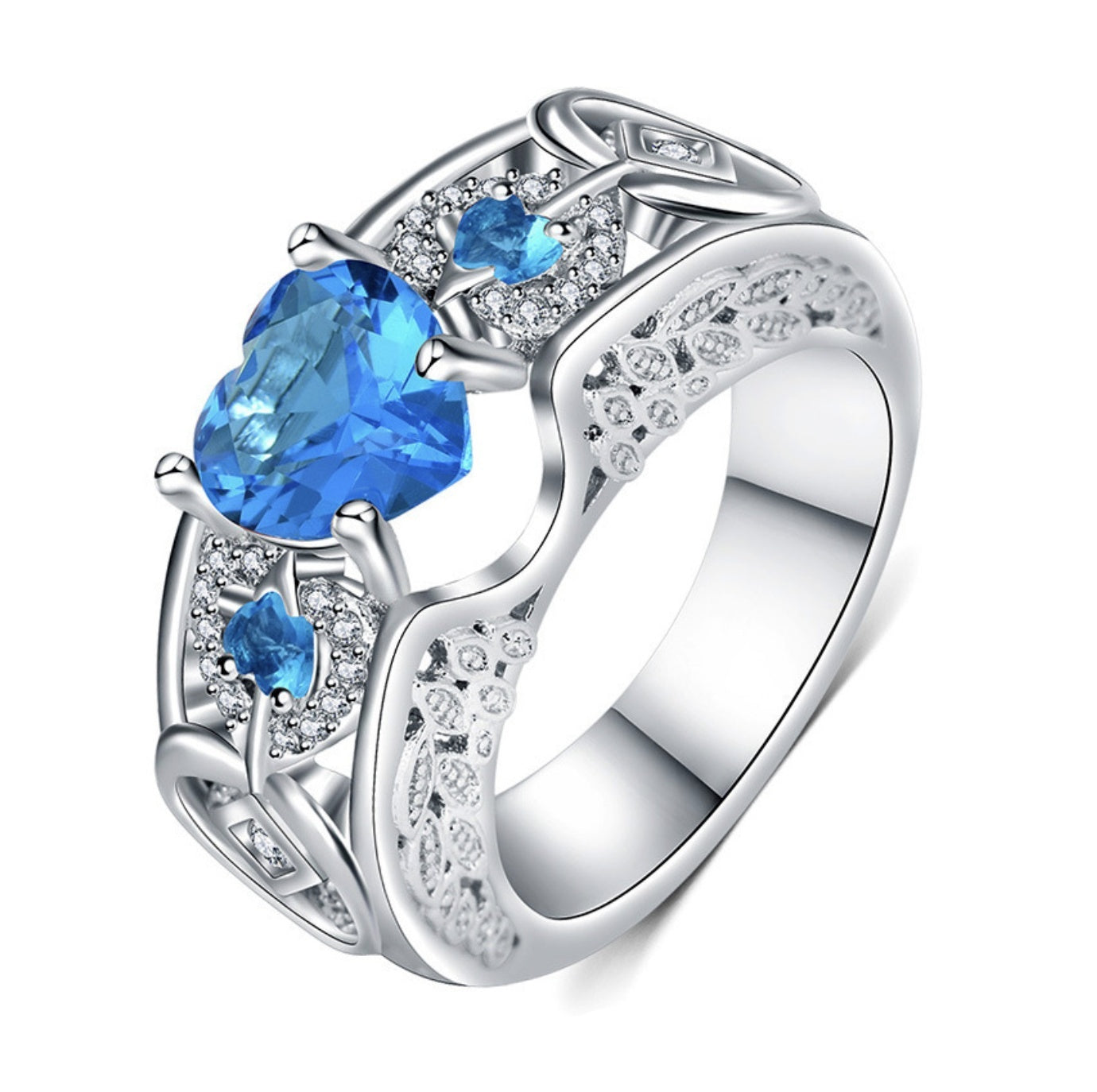 Ring Heart-shaped Ruby