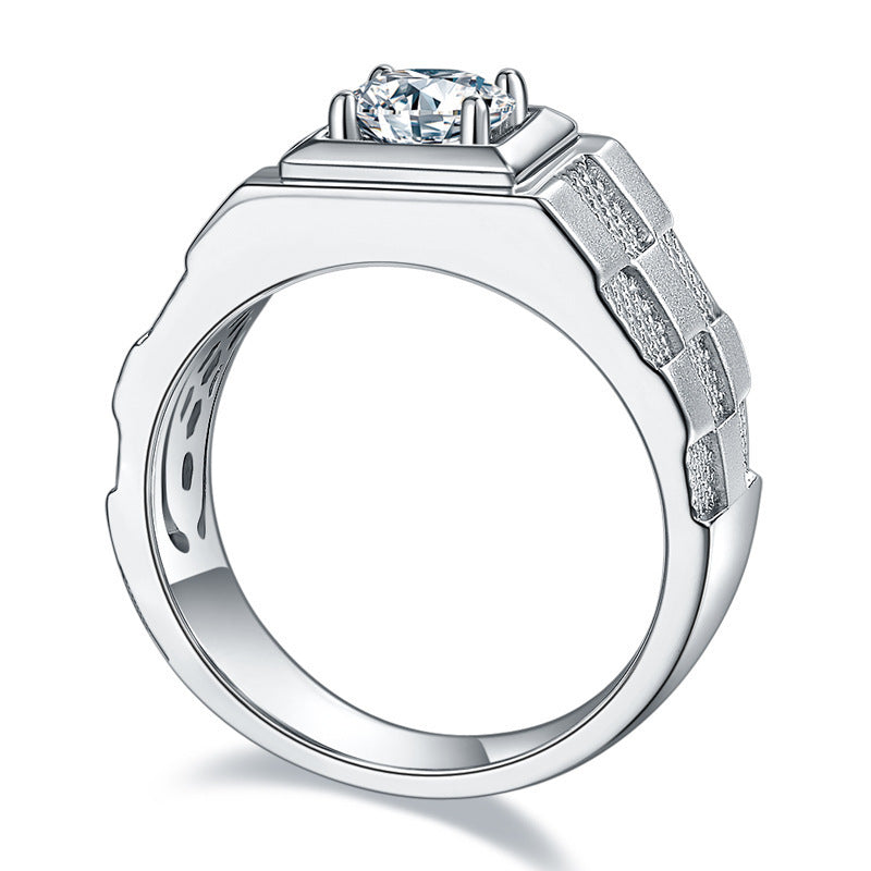 Moissanite Diamond Ring Men