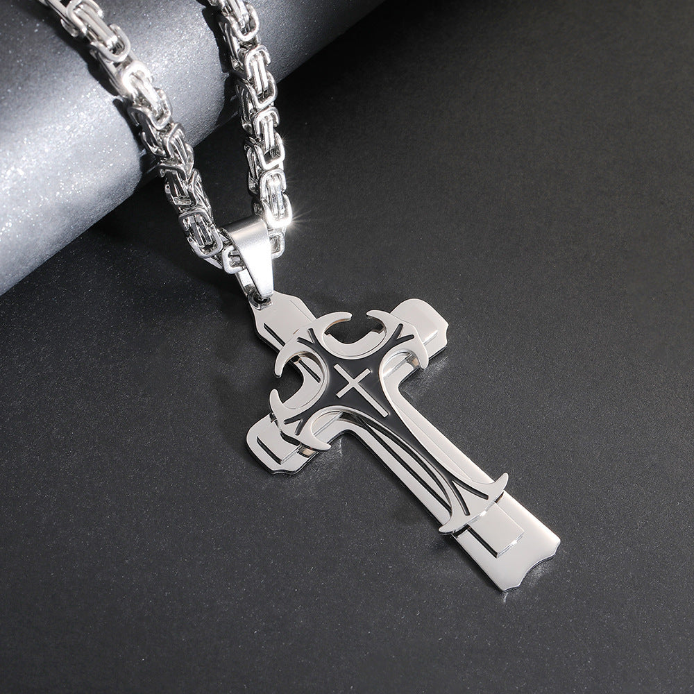 Trinity Latin Cross Necklace