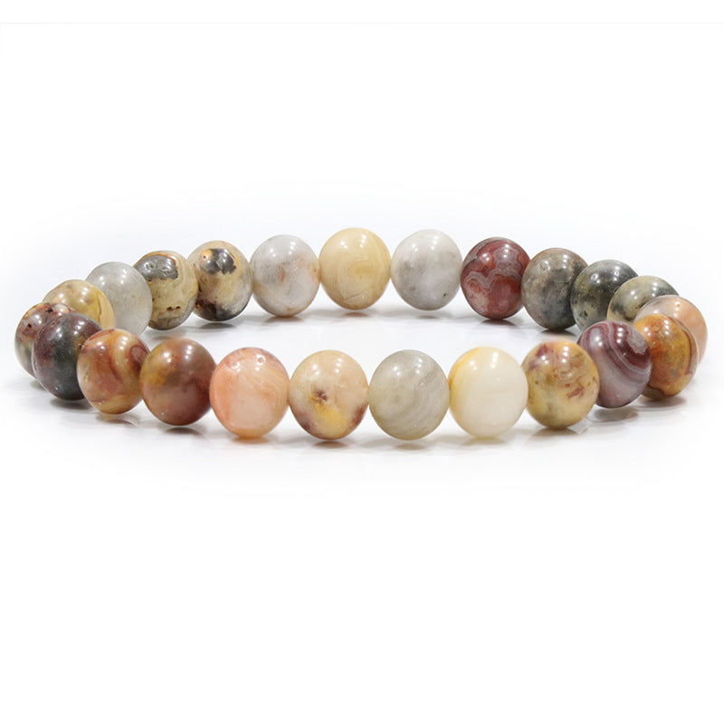 Natural Stone Beaded Elastic Bracelet