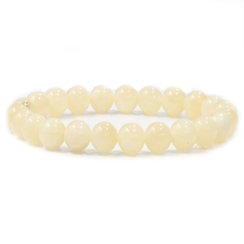 Natural Stone Beaded Elastic Bracelet