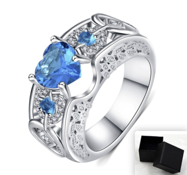 Ring Heart-shaped Ruby