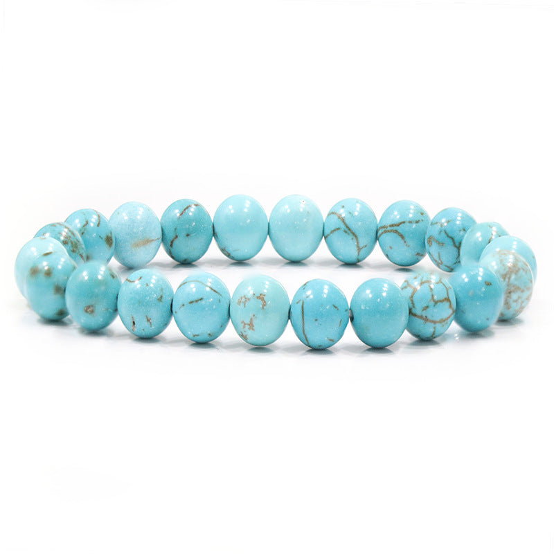 Natural Stone Beaded Elastic Bracelet