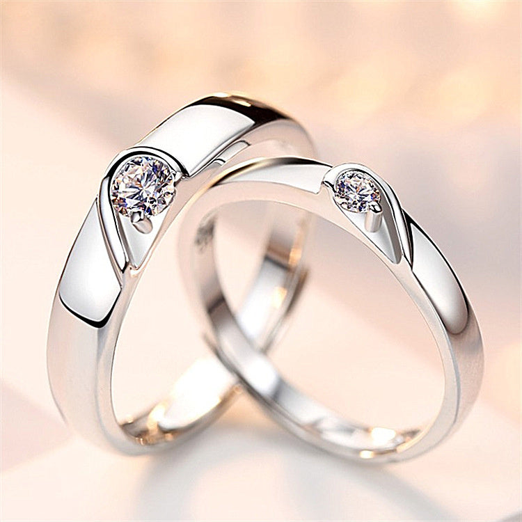 wedding ring engagement diamond ring men and women marriage wedding heart